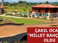 Çakıl ocağı "millet bahçesi" oldu