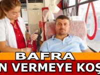Bafra Kan Vermeye Koştu