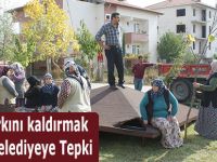 Çocuk Parkını kaldırmak İsteyen Belediyeye Tepki