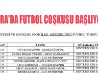 BAFRA'DA FUTBOL COŞKUSU BAŞLIYOR