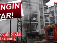 Samsun'da ev yangını