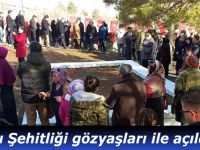 Dumlu Şehitliği gözyaşları ile açıldı