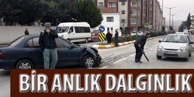 BAFRA ELEKÇİ YOKUŞUNDA KAZA 1 YARALI