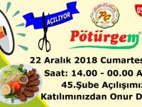 Pötürgem Çiğ Köfte'nin 45. Şubesi Bafra'da