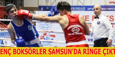 Genç Boksörler Samsun'da Ringe Çıktı