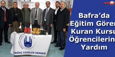 Gökçeağaç Camiler Derneğinden Kuran Kursu Öğrencilerine Yardım
