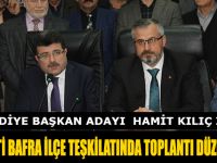 AK PARTİ BAFRA İLÇE TEŞKİLATINDA TOPLANTI DÜZENLENDİ