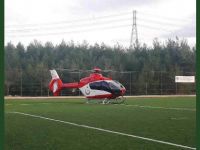 Ambülans Helikopter Eli Kesilen Vatandaşın İmdadına Yetişti