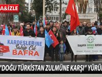 BAFRA ’’DOĞU TÜRKİSTAN ZULMÜNE KARŞI’’ YÜRÜDÜ