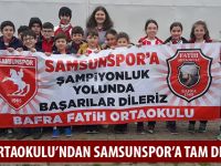 FATİH ORTAOKULU’NDAN SAMSUNSPOR’A TAM DESTEK