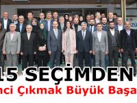 "15 seçimden birinci çıkmak büyük başarıdır"