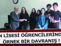 FEN LİSESİ ÖĞRENCİLERİNDEN ÖRNEK BİR DAVRANIŞ !