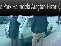 Bafra'da Park Halindeki Araçtan Hızarı Çaldılar