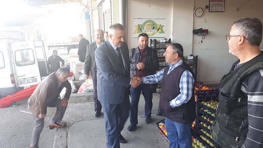 HAL ESNAFINDAN BAŞKAN KILIÇ'A SICAK KARŞILAMA 13