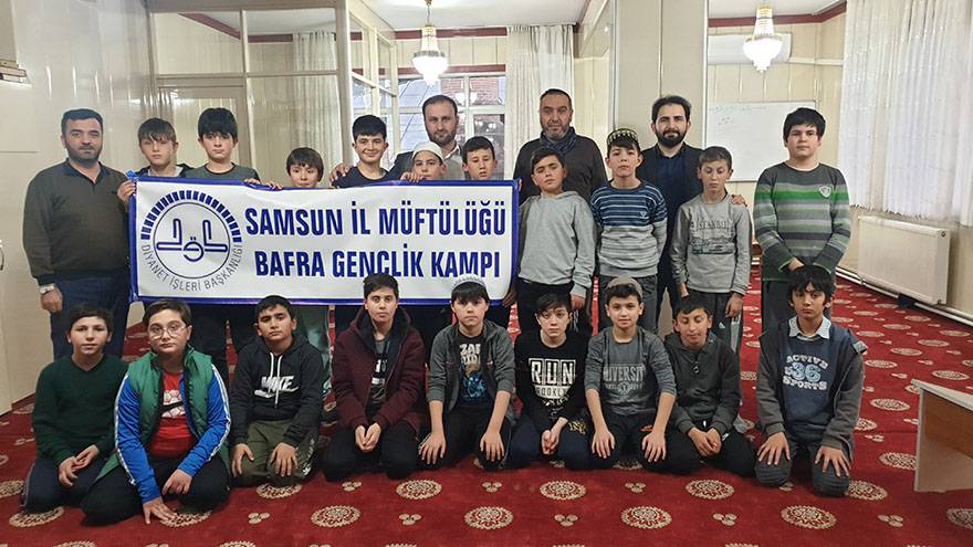 SAMSUN İL MÜFTÜLÜĞÜ BAFRA GENÇLİK KAMPI GERÇEKLEŞTİ 1