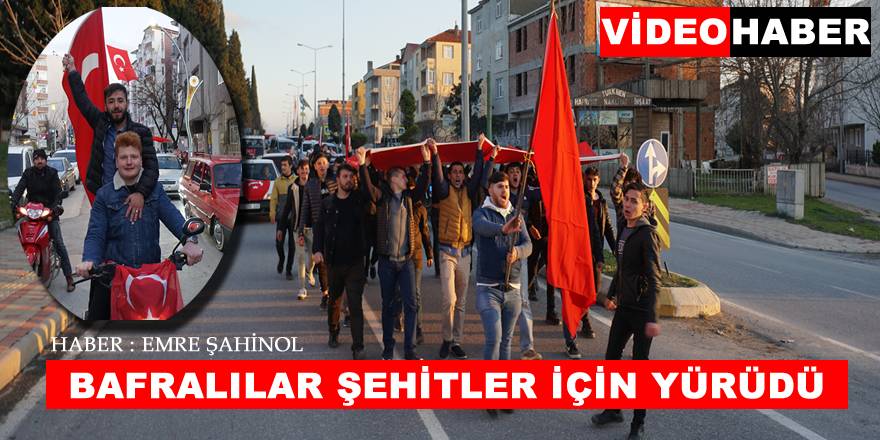 Bafralılar Şehitler İçin Yürüdü