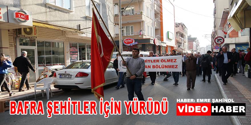 Bafra Şehitler İçin Yürüdü