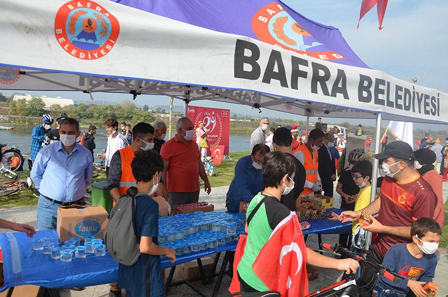 Bafra'da 97'nci yılında 'Cumhuriyet Bisiklet Turu' 45