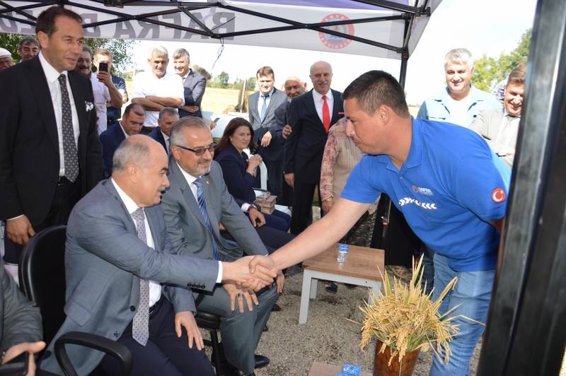 Bafra'da çeltik hasadı şenliği 28