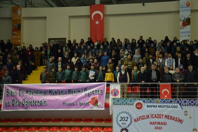 Bafra'da hafızlık icazet merasimi  foto galeri 10
