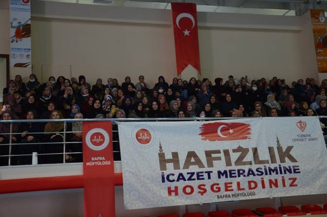 Bafra'da hafızlık icazet merasimi  foto galeri 20