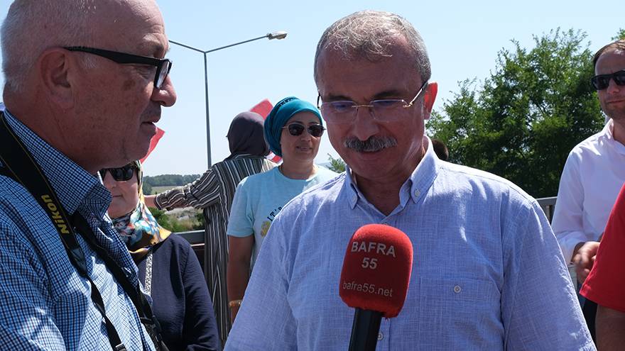 30 Ağustos Bisiklet Turu yarışmacıları  Bafra'dan geçtiler 17