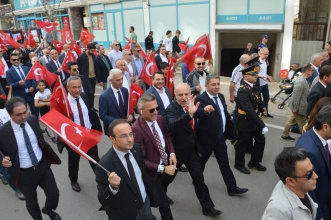 Bafra caddelerinde Cumhuriyet Çoşkusu 20