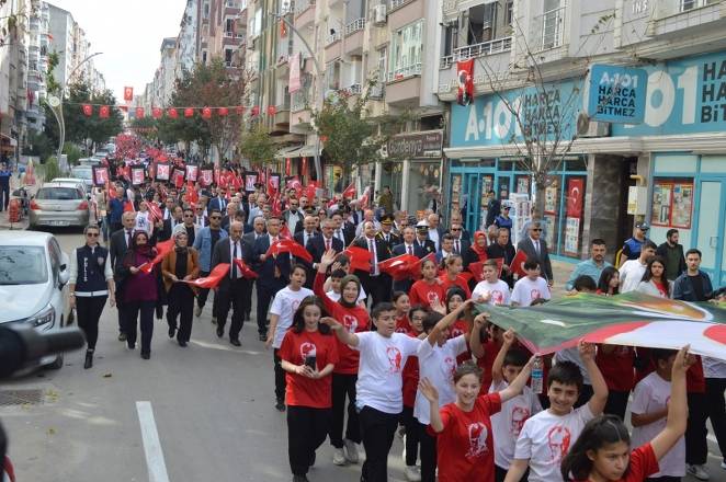 Bafra caddelerinde Cumhuriyet Çoşkusu 26