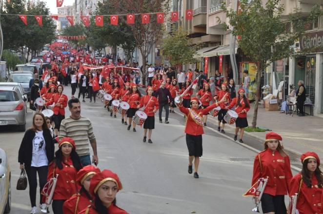Bafra caddelerinde Cumhuriyet Çoşkusu 32