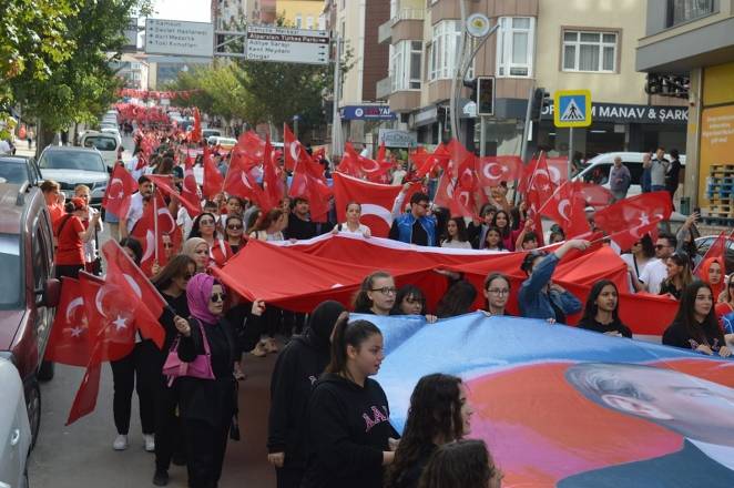 Bafra caddelerinde Cumhuriyet Çoşkusu 33