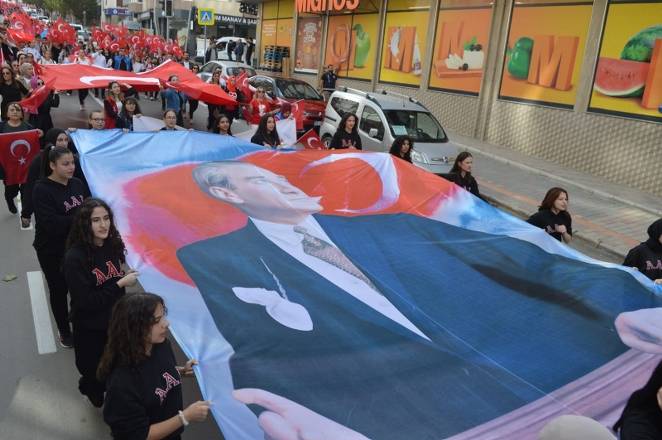 Bafra caddelerinde Cumhuriyet Çoşkusu 34