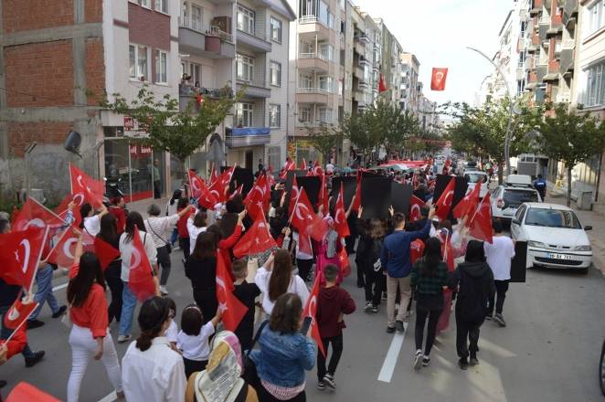 Bafra caddelerinde Cumhuriyet Çoşkusu 40