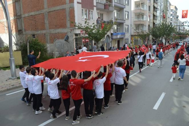 Bafra caddelerinde Cumhuriyet Çoşkusu 47