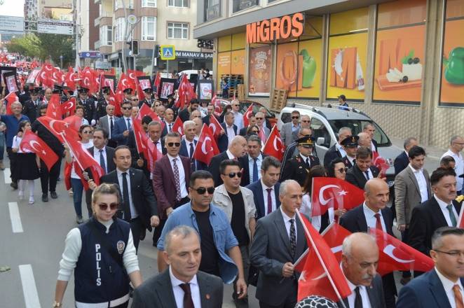 Bafra caddelerinde Cumhuriyet Çoşkusu 49
