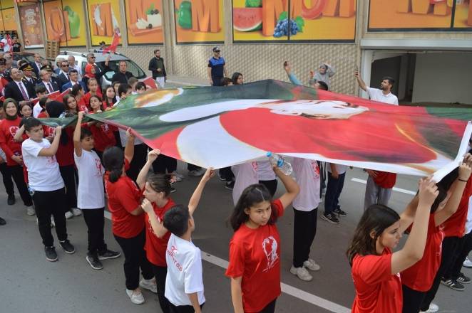 Bafra caddelerinde Cumhuriyet Çoşkusu 50