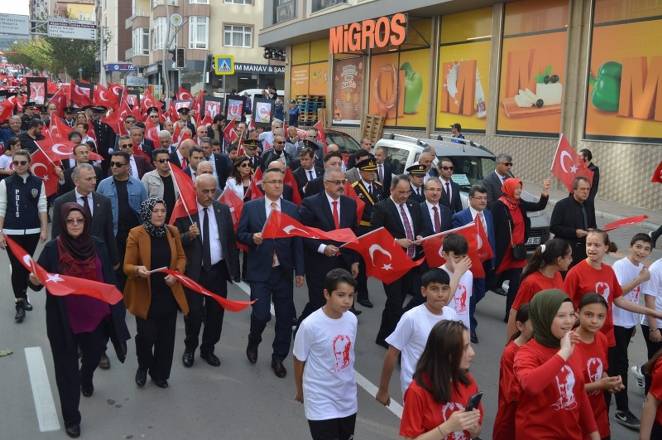 Bafra caddelerinde Cumhuriyet Çoşkusu 52