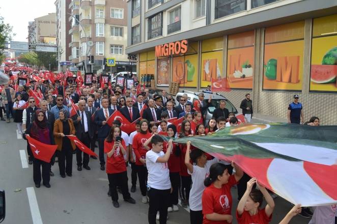 Bafra caddelerinde Cumhuriyet Çoşkusu 53