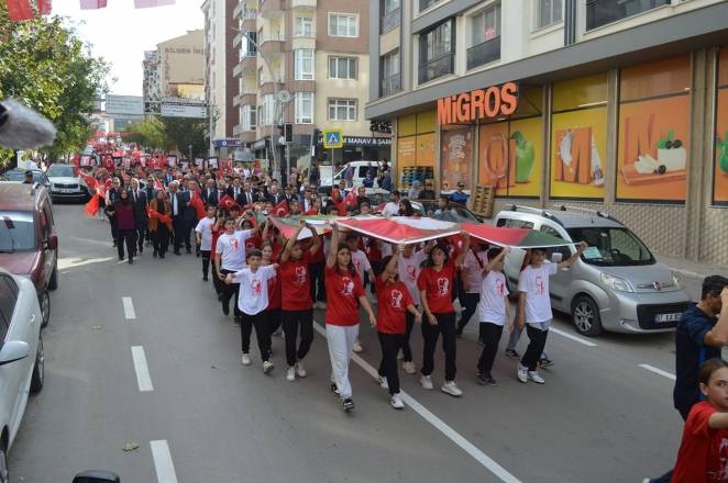 Bafra caddelerinde Cumhuriyet Çoşkusu 55