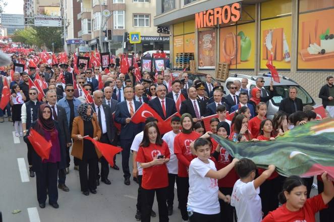 Bafra caddelerinde Cumhuriyet Çoşkusu 56