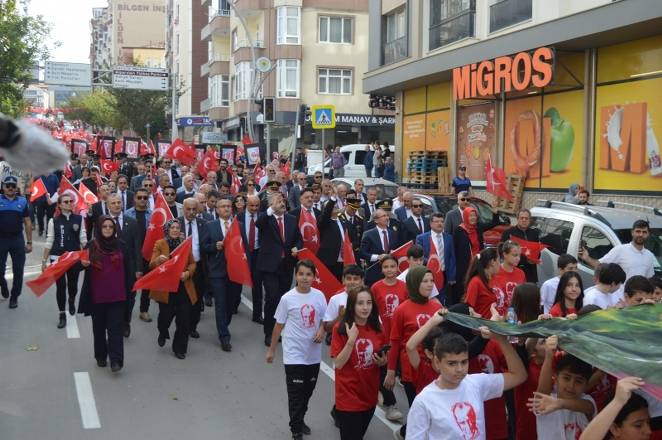 Bafra caddelerinde Cumhuriyet Çoşkusu 57
