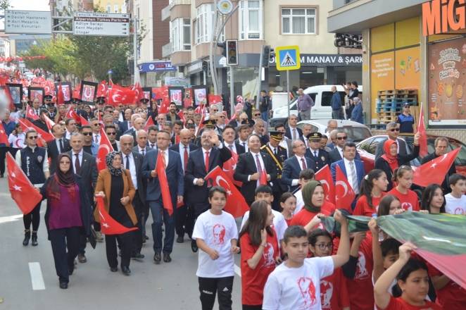 Bafra caddelerinde Cumhuriyet Çoşkusu 58