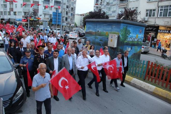 Bafra'da 15 Temmuz Kutlandı 16