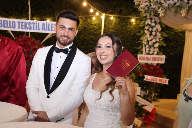 Bafra'da Muhteşem Nikah Töreni: Gülşah Nurcan ve Aydın Bekar Evlend 212
