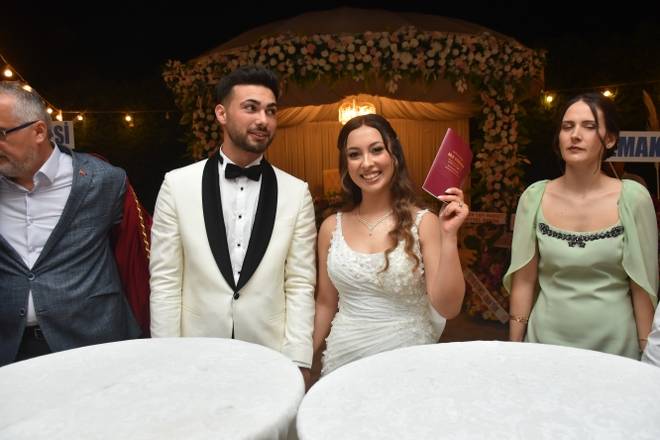 Bafra'da Muhteşem Nikah Töreni: Gülşah Nurcan ve Aydın Bekar Evlend 43