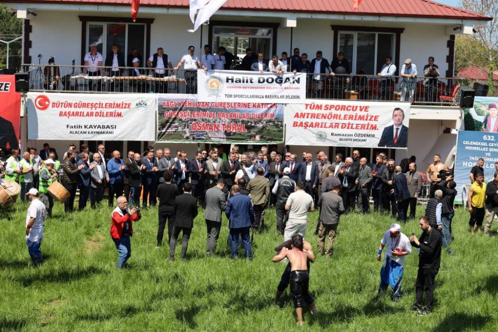 632. Alaçam Geyikkoşan Güreşleri ve Piknik Etkinliğinden renkli kareler 118