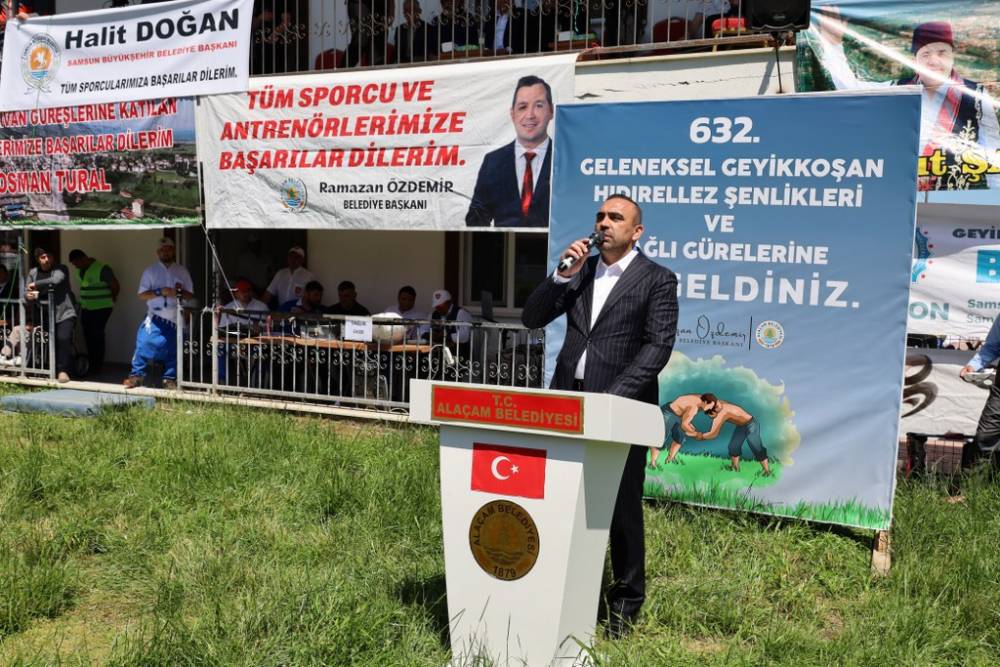 632. Alaçam Geyikkoşan Güreşleri ve Piknik Etkinliğinden renkli kareler 71