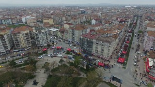 Bafra'da Liseler Şehitler için yürüdü 4