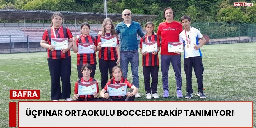 Bafra Üçpınar Ortaokulu Boccede Başarıdan Başarıya Koşuyor