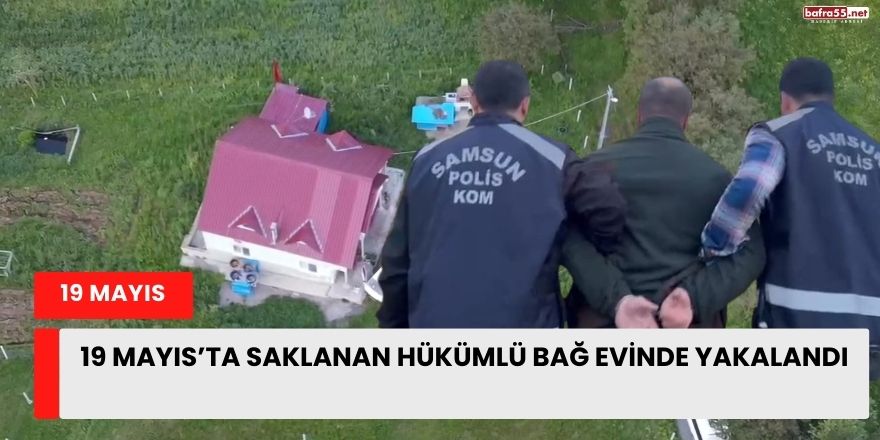 19 Mayıs’ta Saklanan Hükümlü Bağ Evinde Yakalandı