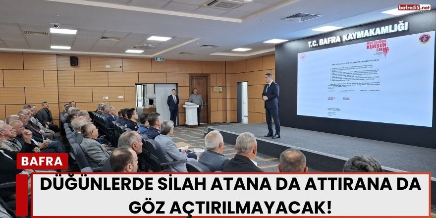Düğünlerde Silah Atana da Attırana da Göz Açtırılmayacak!